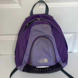 The North Face Purple Gray Pandora Backpack Daypack Mini
